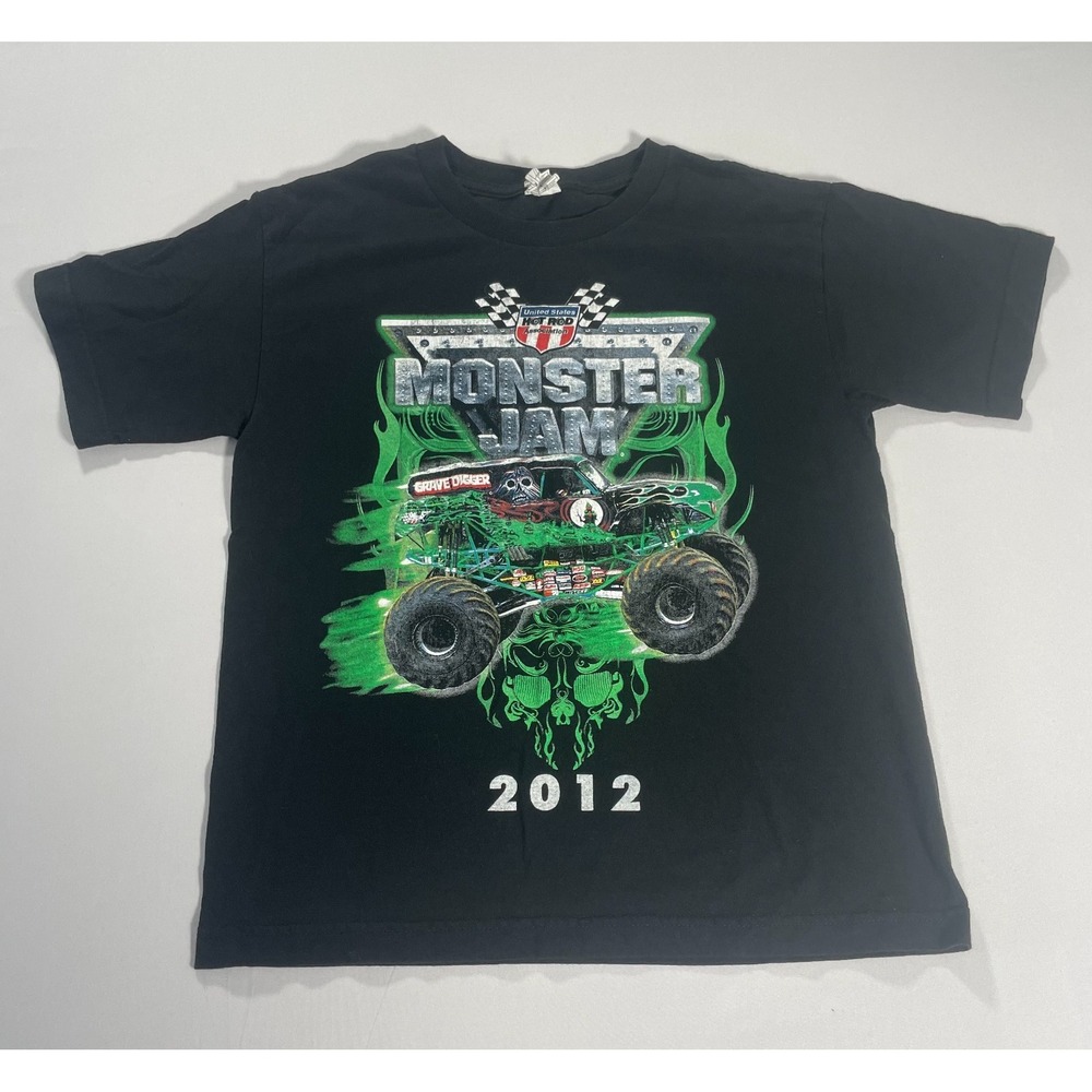Monster Jam 2012 United States Hot Rod Association Black Truck T-Shirt Mens Sz L